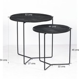 Salontafel Mason marmer black | set van 2