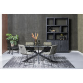 Ovale eettafel marmer | Black 180 cm