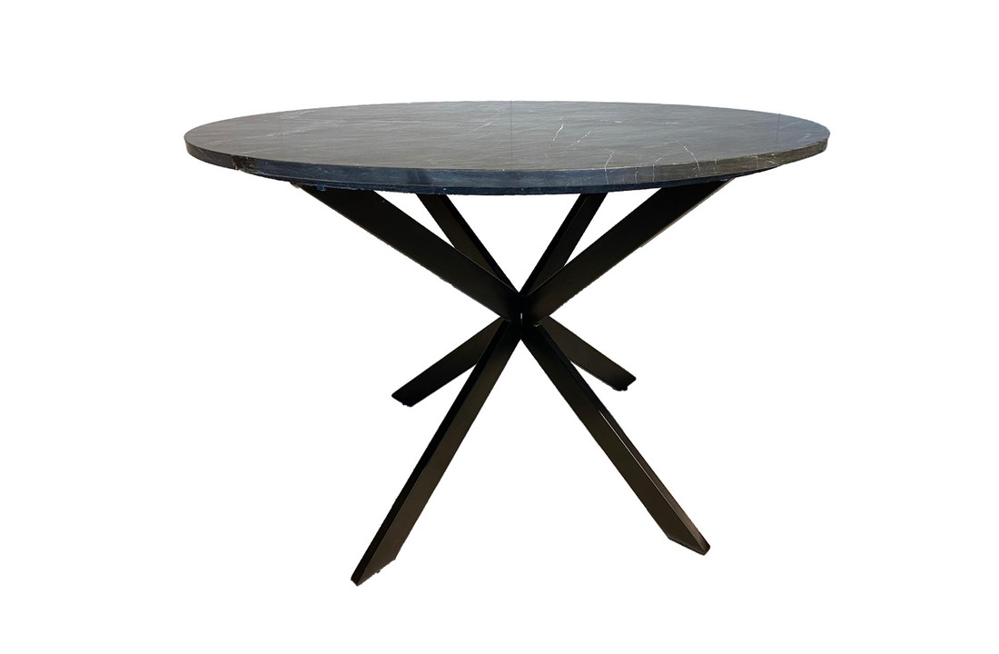 Eettafel marmer Jacky | Black 120 cm