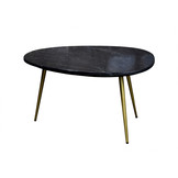 Marmeren salontafel Organic small | Black & Gold