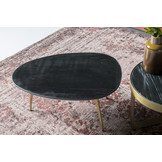 Marmeren salontafel Organic small | Black & Gold