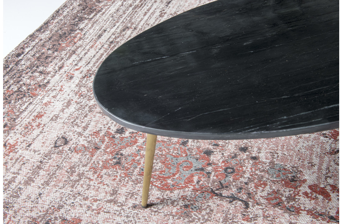 Marmeren salontafel Organic small | Black & Gold