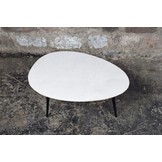 Marmeren salontafel Organic small | Black & White
