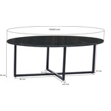 Marmeren salontafel Elize | Black