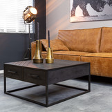 Salontafel New York 80 cm | Zwart