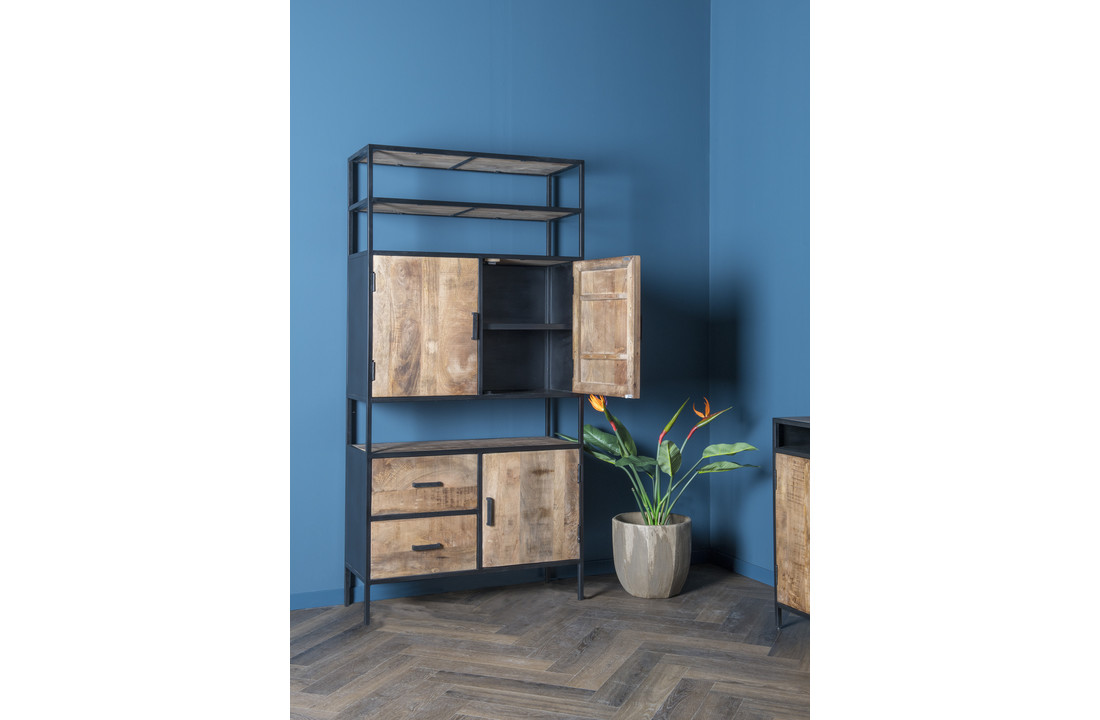 Industriële vakkenkast Sturdy | 100 cm