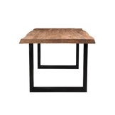 Industriële eettafel Sturdy tree top U-poot | 180 - 240 cm