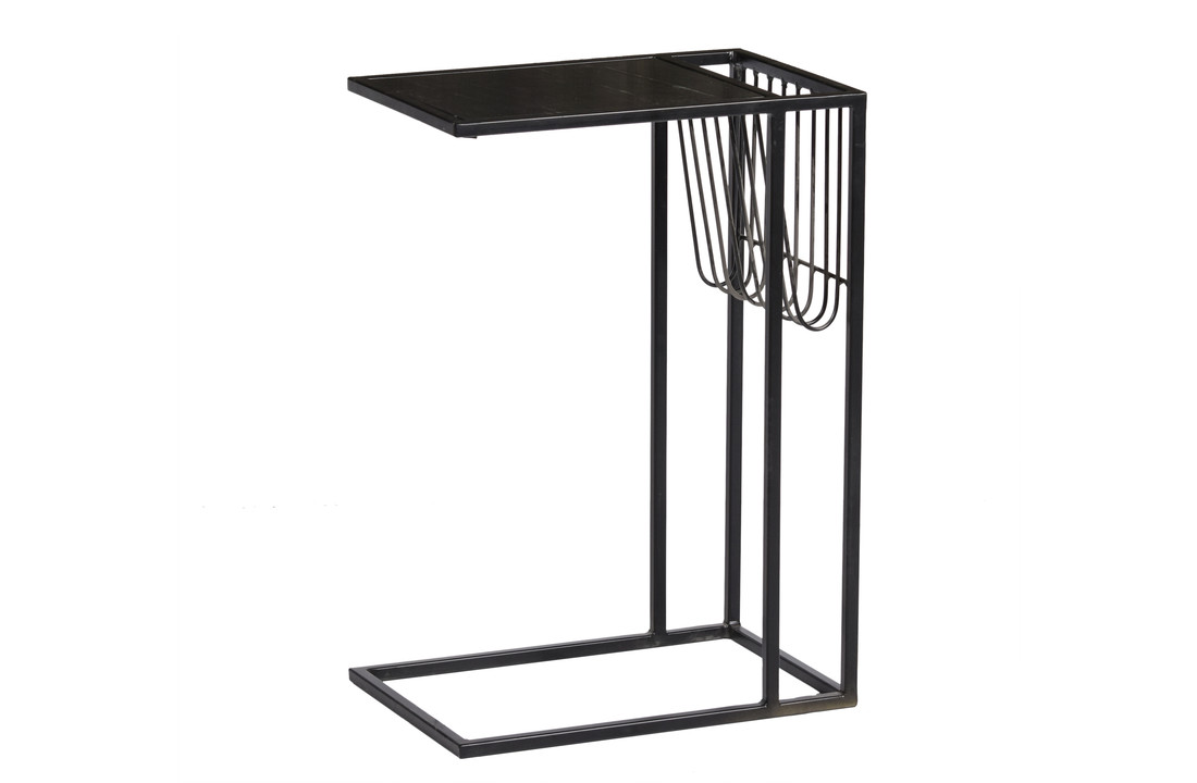 Marmeren laptoptafel Djura | Black