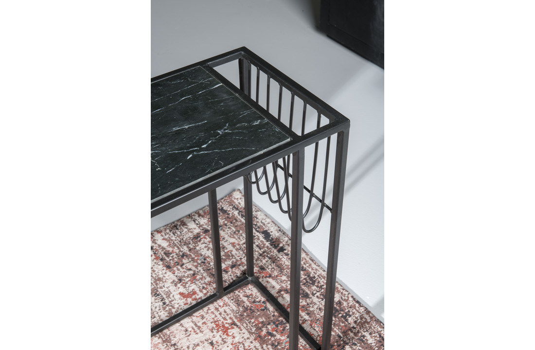 Marmeren laptoptafel Djura | Black
