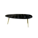 Marmeren salontafel Organic | Black & Gold