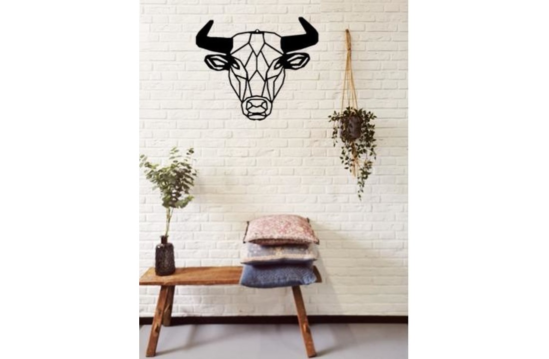 Wanddecoratie metaal | Stier