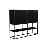 Zwarte sidetable Kala | 160 cm
