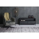 Zwart tv meubel Kala | 120 cm