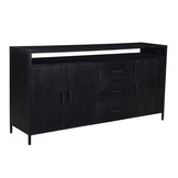 Zwart dressoir Kala | 180 cm