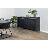 Zwart dressoir Kala | 180 cm