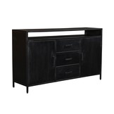 Zwart dressoir Kala | 150 cm