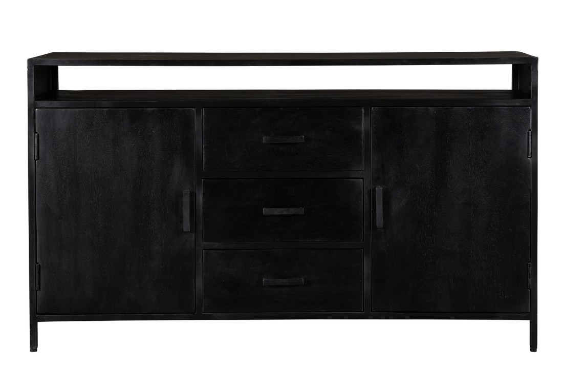 Zwart dressoir Kala | 150 cm