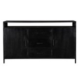 Zwart dressoir Kala | 150 cm
