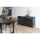 Zwart dressoir Kala | 150 cm