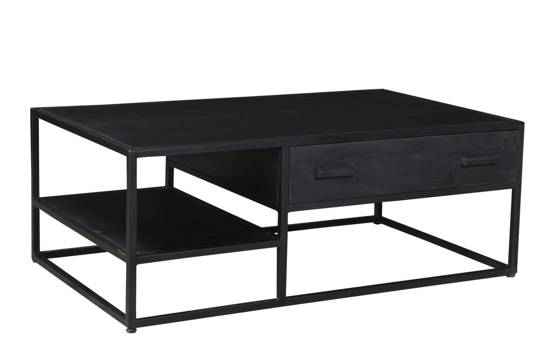 Zwarte salontafel Kala | 120 cm
