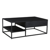 Zwarte salontafel Kala | 120 cm