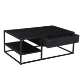 Zwarte salontafel Kala | 120 cm