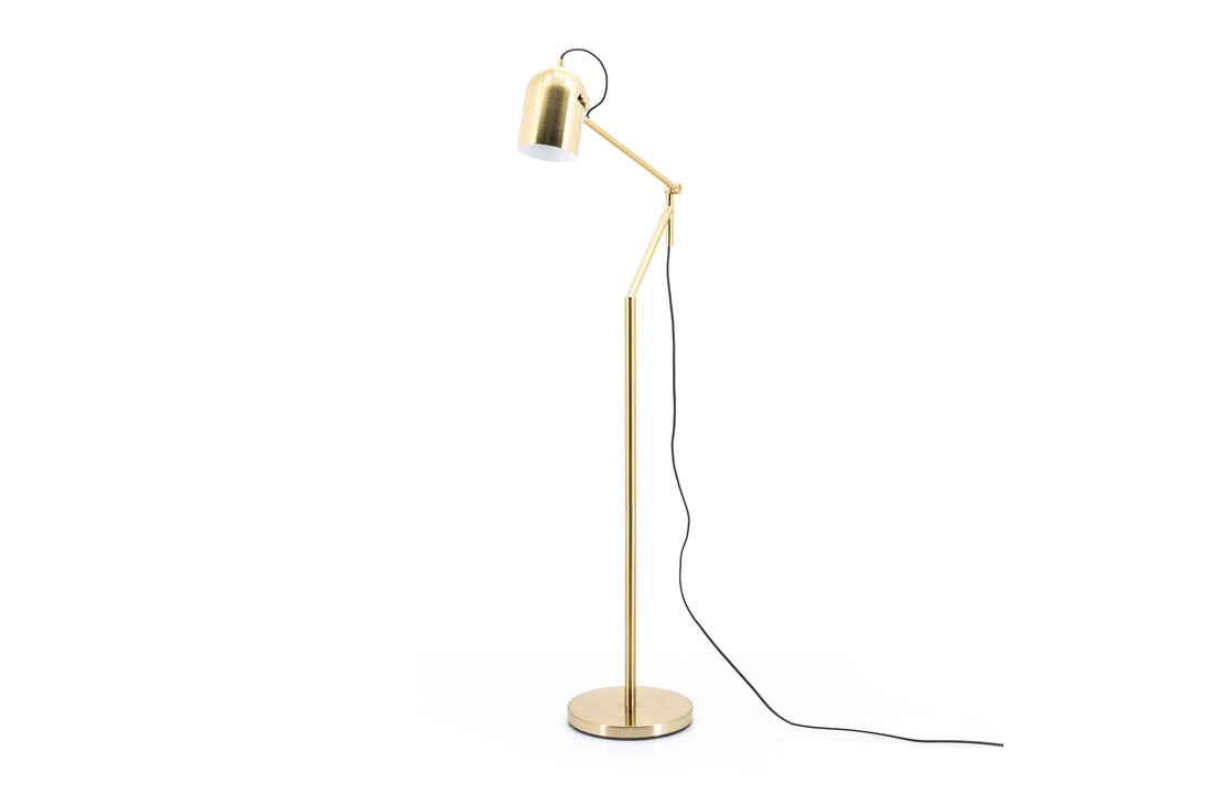 Metalen vloerlamp Sleek | Brons