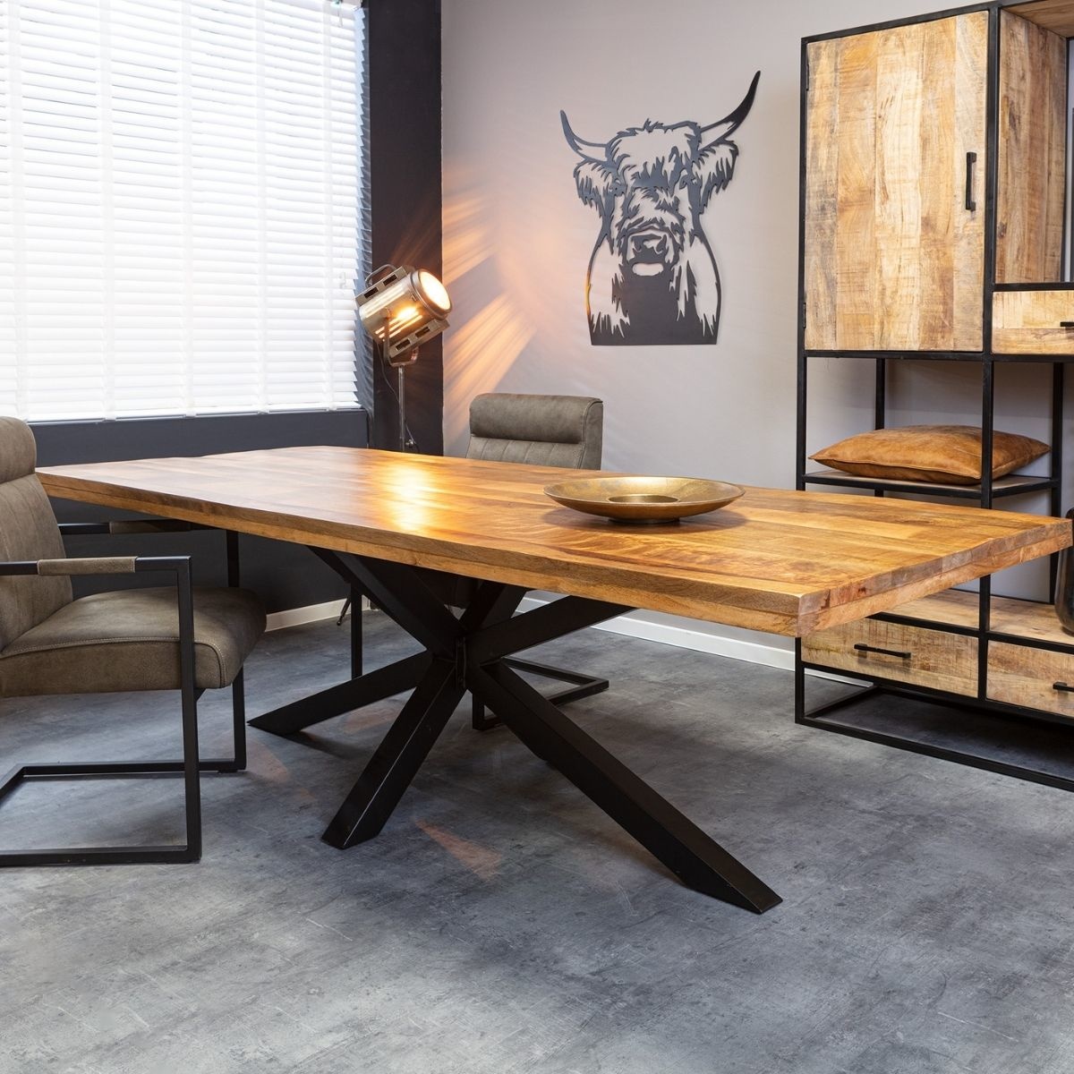 Eettafel Denver 300 cm | Rechthoek | Matrixpoot