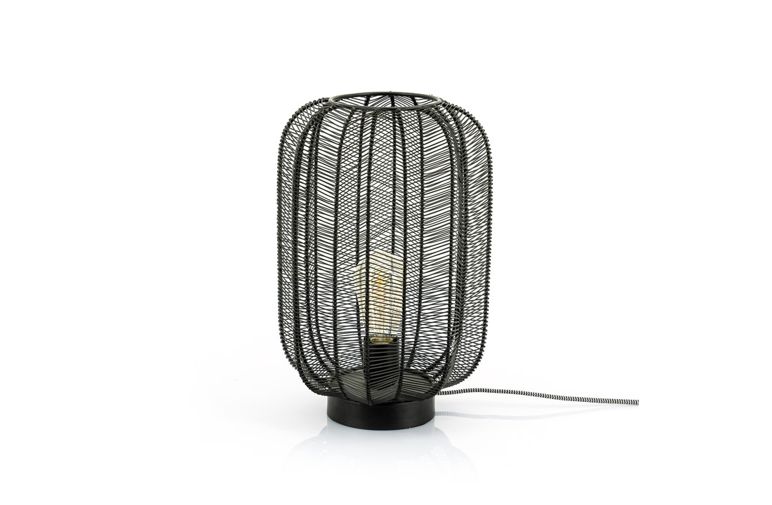 Metalen tafellamp Carbo | Zwart
