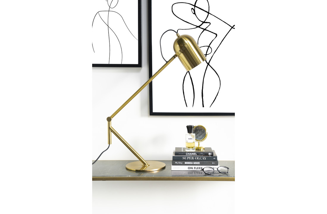 Metalen tafellamp Sleek | Goud