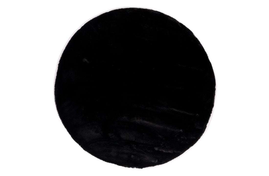 Hoogpolig vloerkleed Plush Zwart | 25