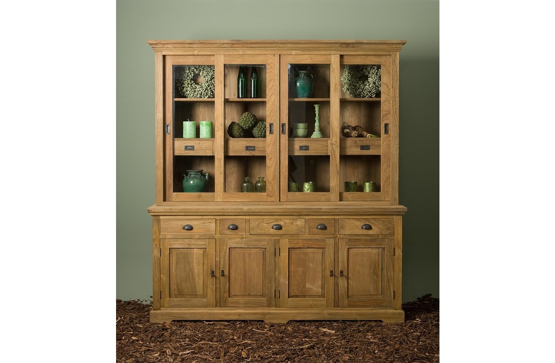 Tower Living - Bologna vitrinekast teak 204cm