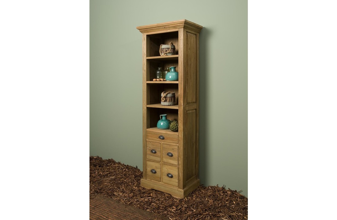 Tower Living - Bologna boekenkast teak 66cm