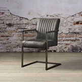 Tower Living - Stoel Ferro met armleuning | Antraciet