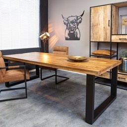 Eettafel Denver 220 cm | Rechthoek | U-poot