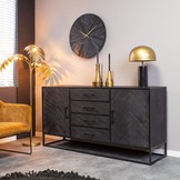 Dressoir New York 165 cm | Zwart