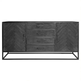 Dressoir New York 165 cm | Zwart