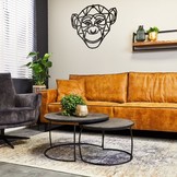 Zwarte salontafel Coco | Set van twee