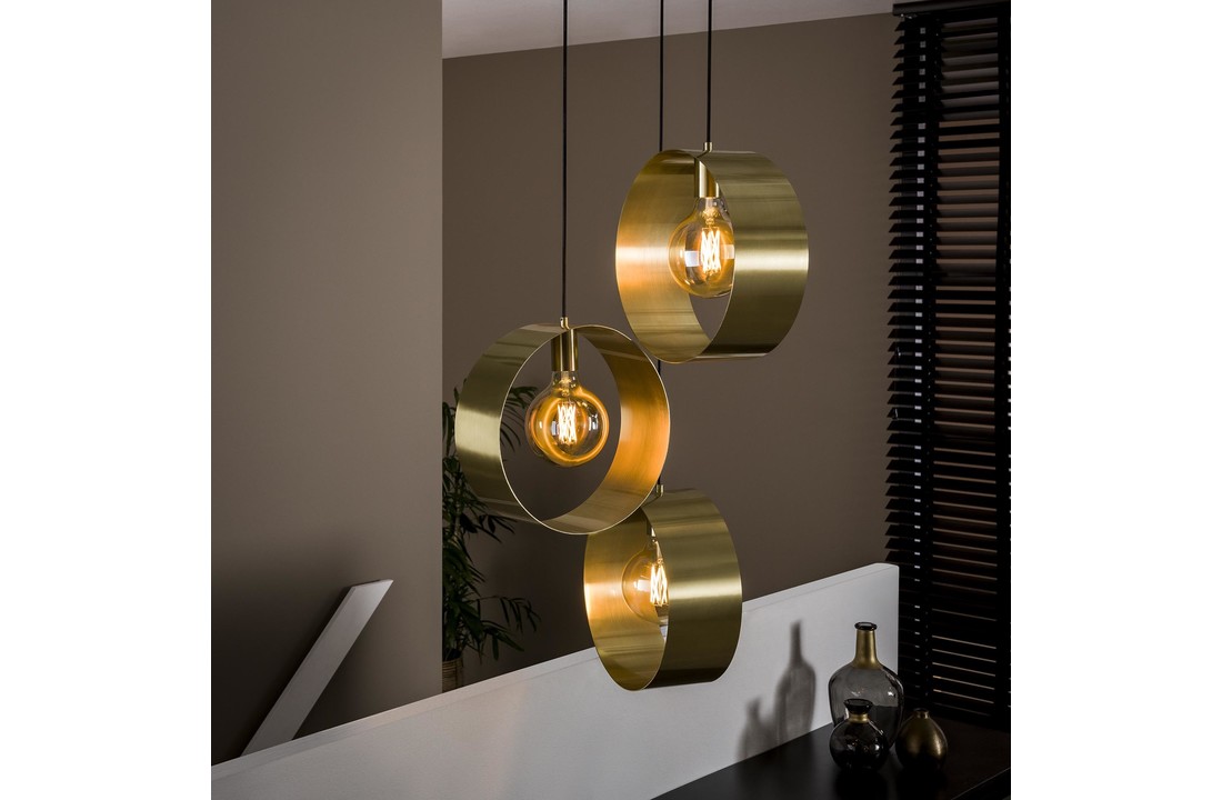 Metalen hanglamp | Rosedale | Getrapt 3L