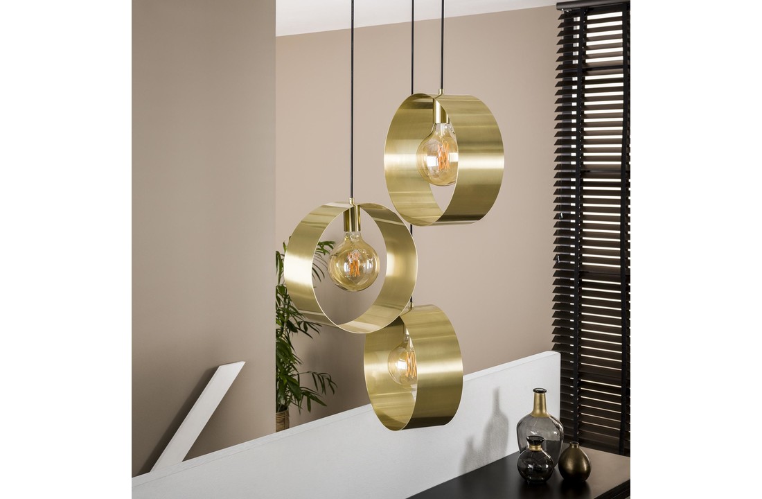 Metalen hanglamp | Rosedale | Getrapt 3L