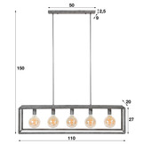 Industriële Hanglamp | Lewiston | 5L
