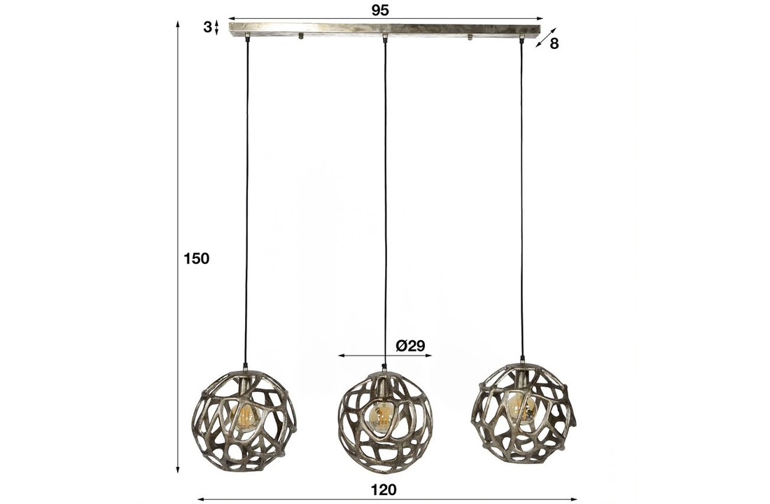 Hanglamp | Stockton | 3xØ29