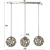 Hanglamp | Stockton | 3xØ29