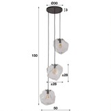 Glazen Hanglamp | Little Rock | 3L