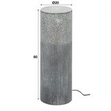 Metalen vloerlamp | Newcastle 60 cm