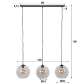 Glazen Hanglamp | Macon | 3L