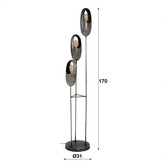 Metalen vloerlamp | Brighton 3L