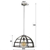 Hanglamp | Austin | Ø50