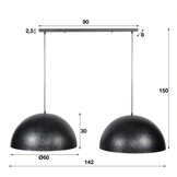 Metalen hanglamp | Preston 2L