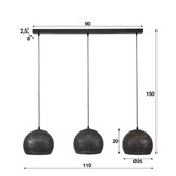 Hanglamp | Baltimore rond | 3xØ25